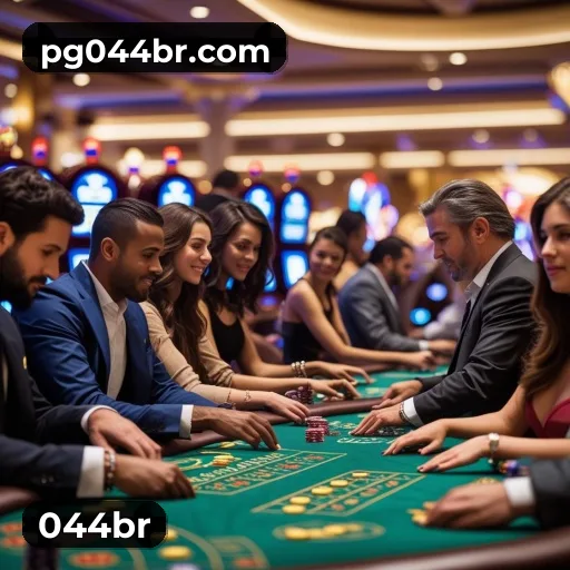 044br App home screen with mobile slots and casino categories